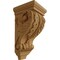 Ekena Millwork 5"W x 5"D x 10"H Medium Acanthus Wood Corbel, Alder CORW05X05X10ACAL - alternate 1